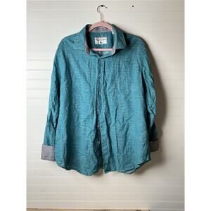 Robert Graham Men's XXL Brixton Shirt Linen Cotton Classic Fit Button-Up